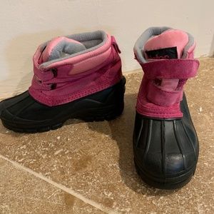 Girls Pink Youth Snow Boots Size 12